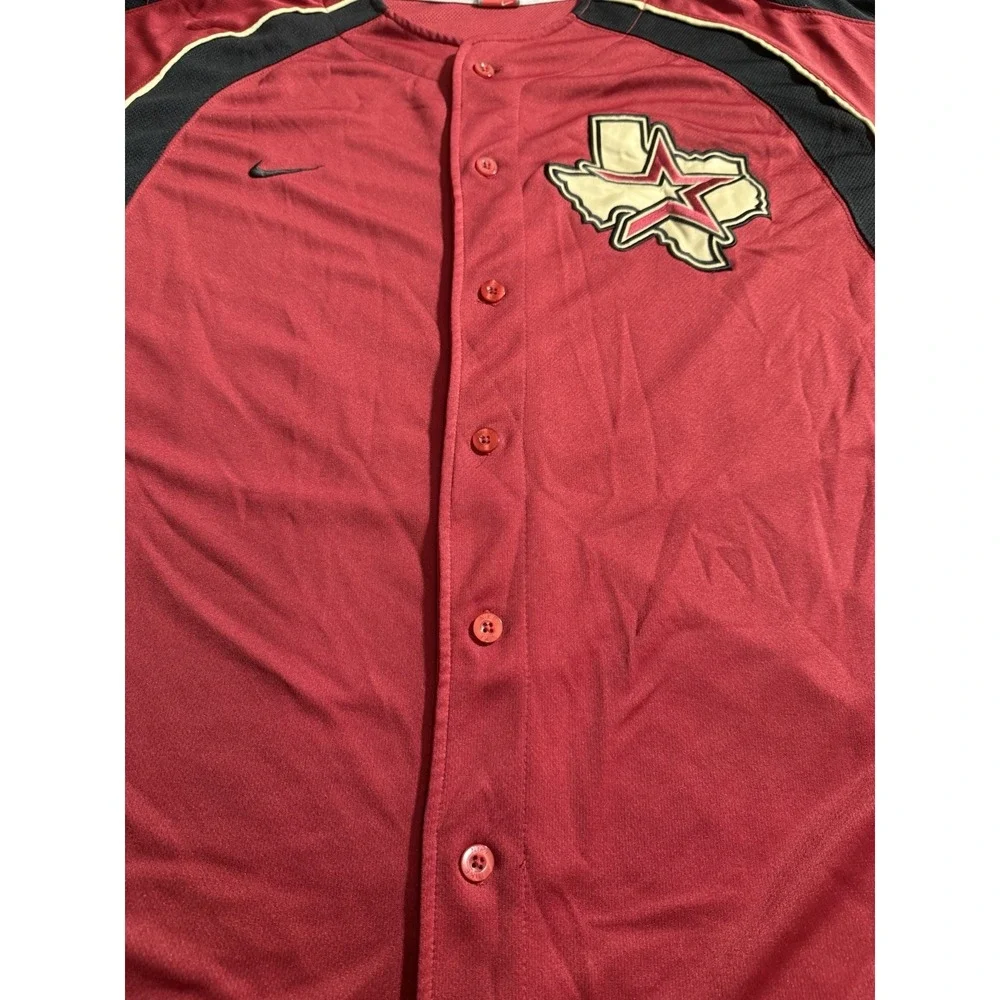 Vintage Nike Houston Astros Jersey 2000s‎ Y2K Texas Baseball Men's 2XL Red